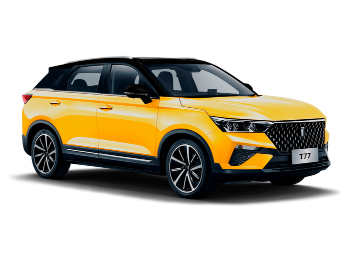 FAW Bestune T77 Желтый с черной крышей